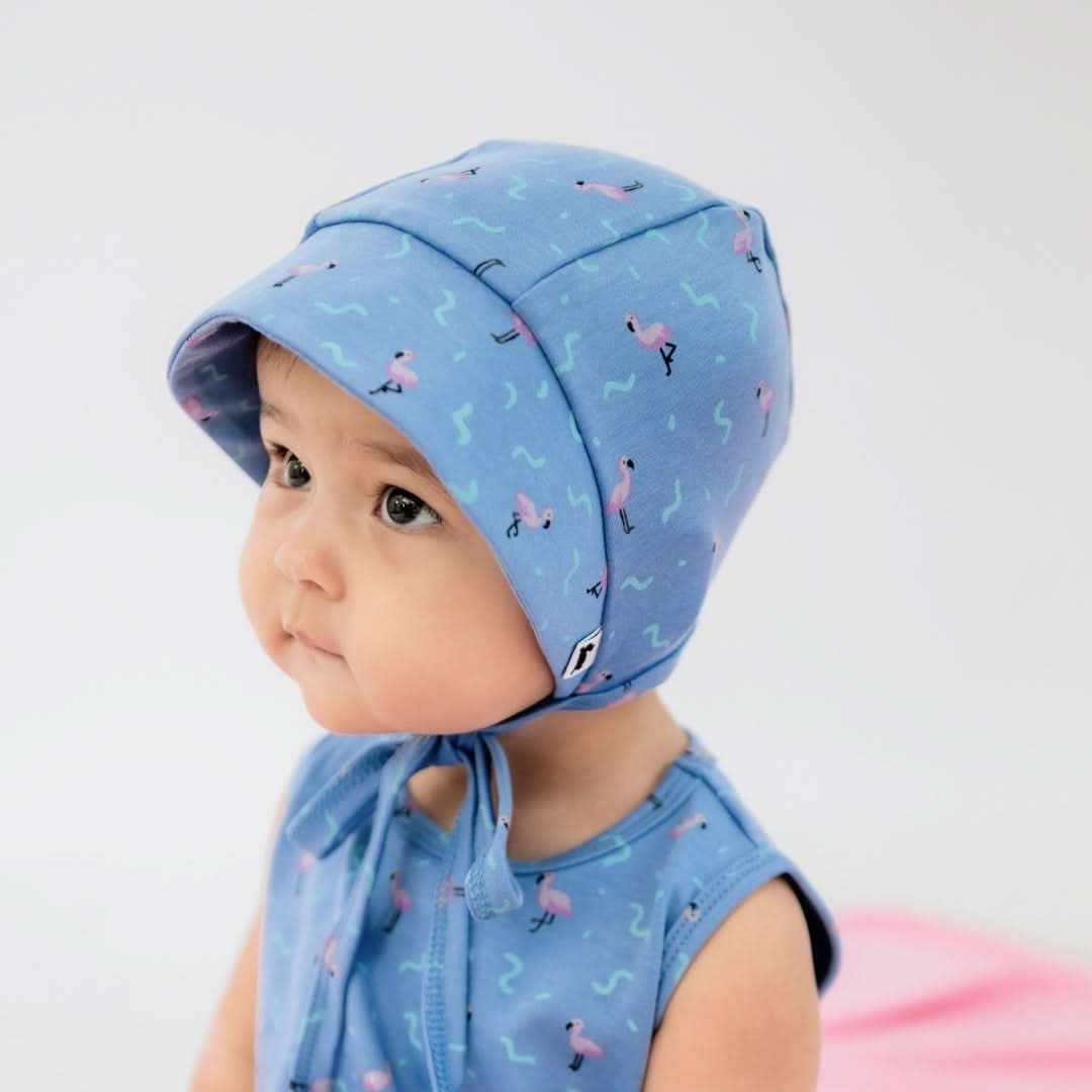 Baby/Kids Bamboo Sun Bonnet | Flamingo Fête