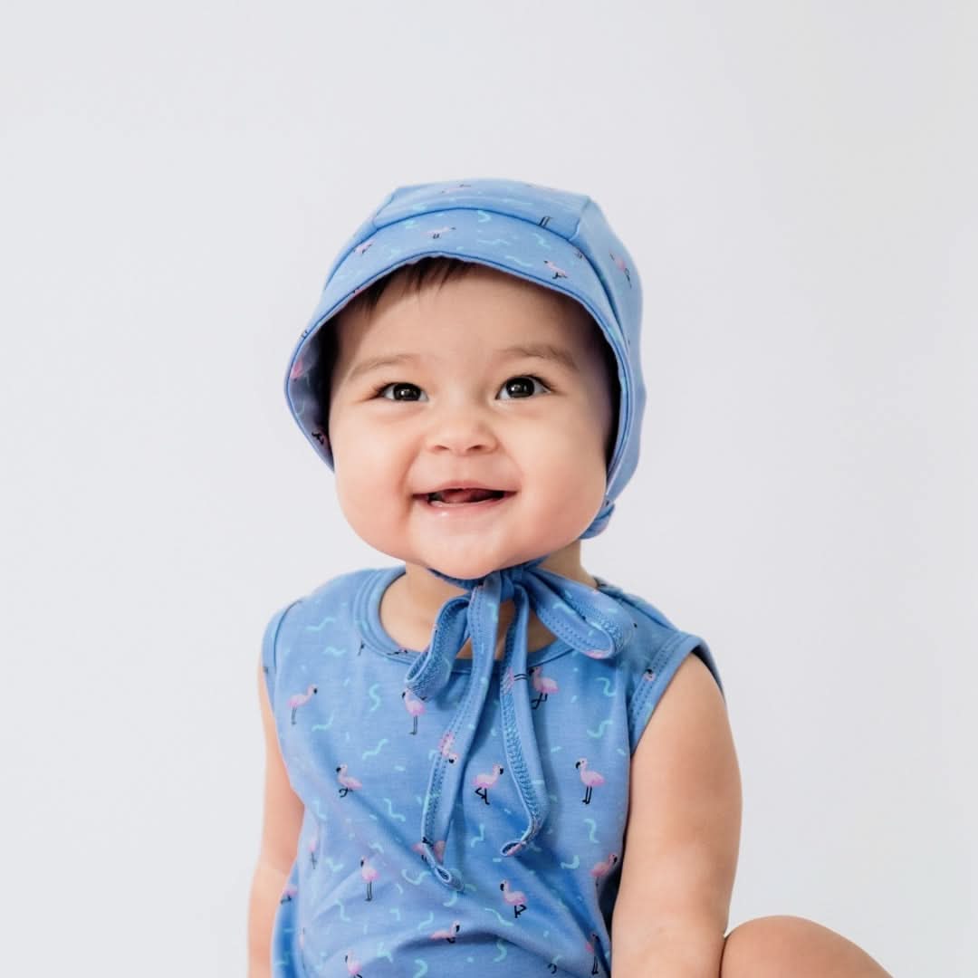 Baby/Kids Bamboo Sun Bonnet | Flamingo Fête