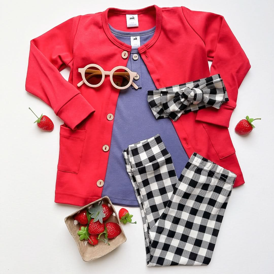 Kids' Bamboo Cardigan | Berry-2