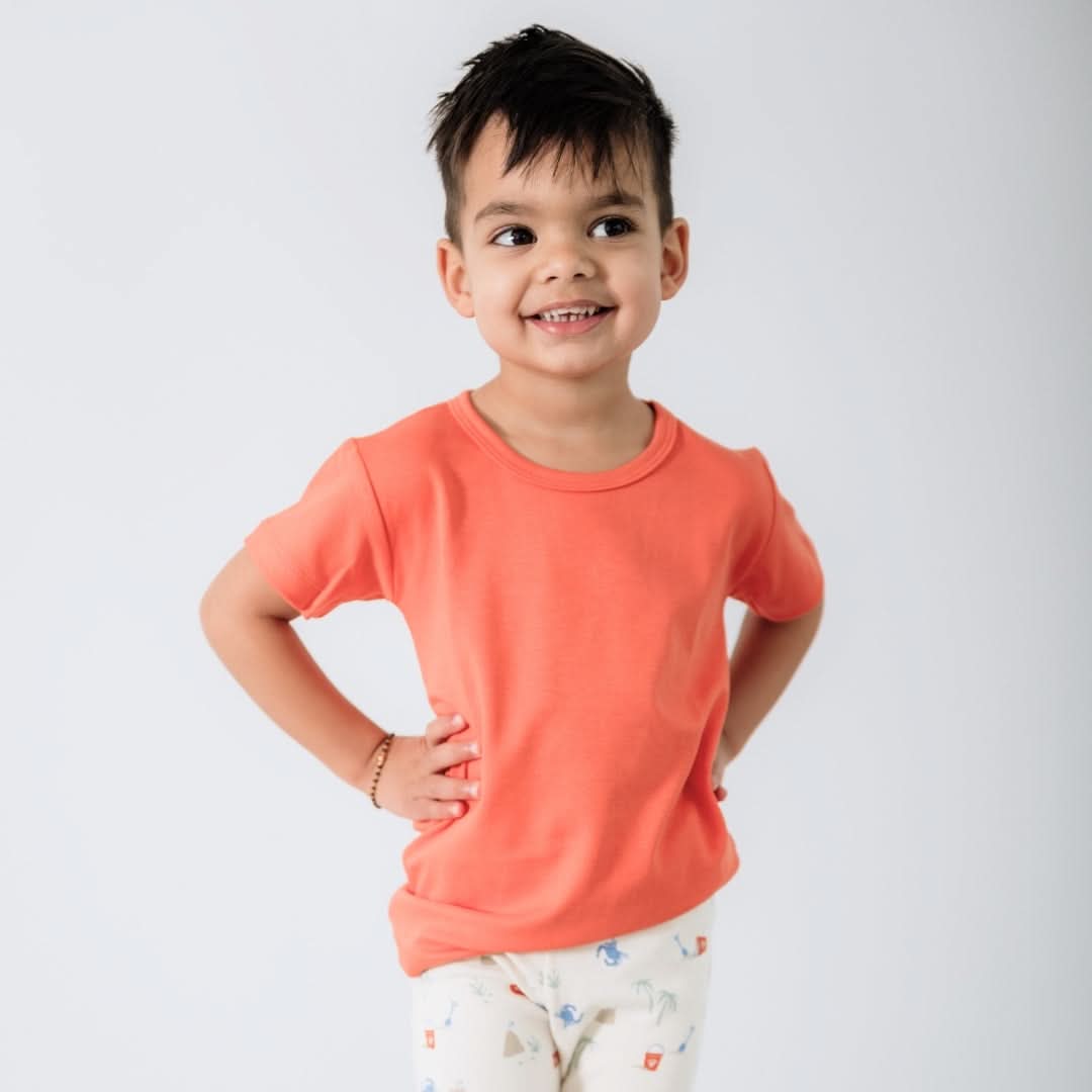 Baby/Kids' Bamboo T-Shirt | Taffy Pink-3