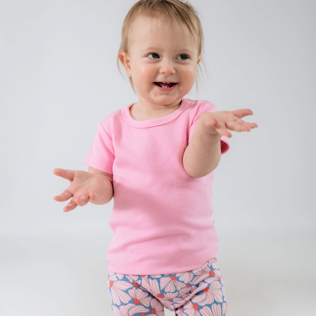 Baby/Kids' Bamboo T-Shirt | Taffy Pink-4