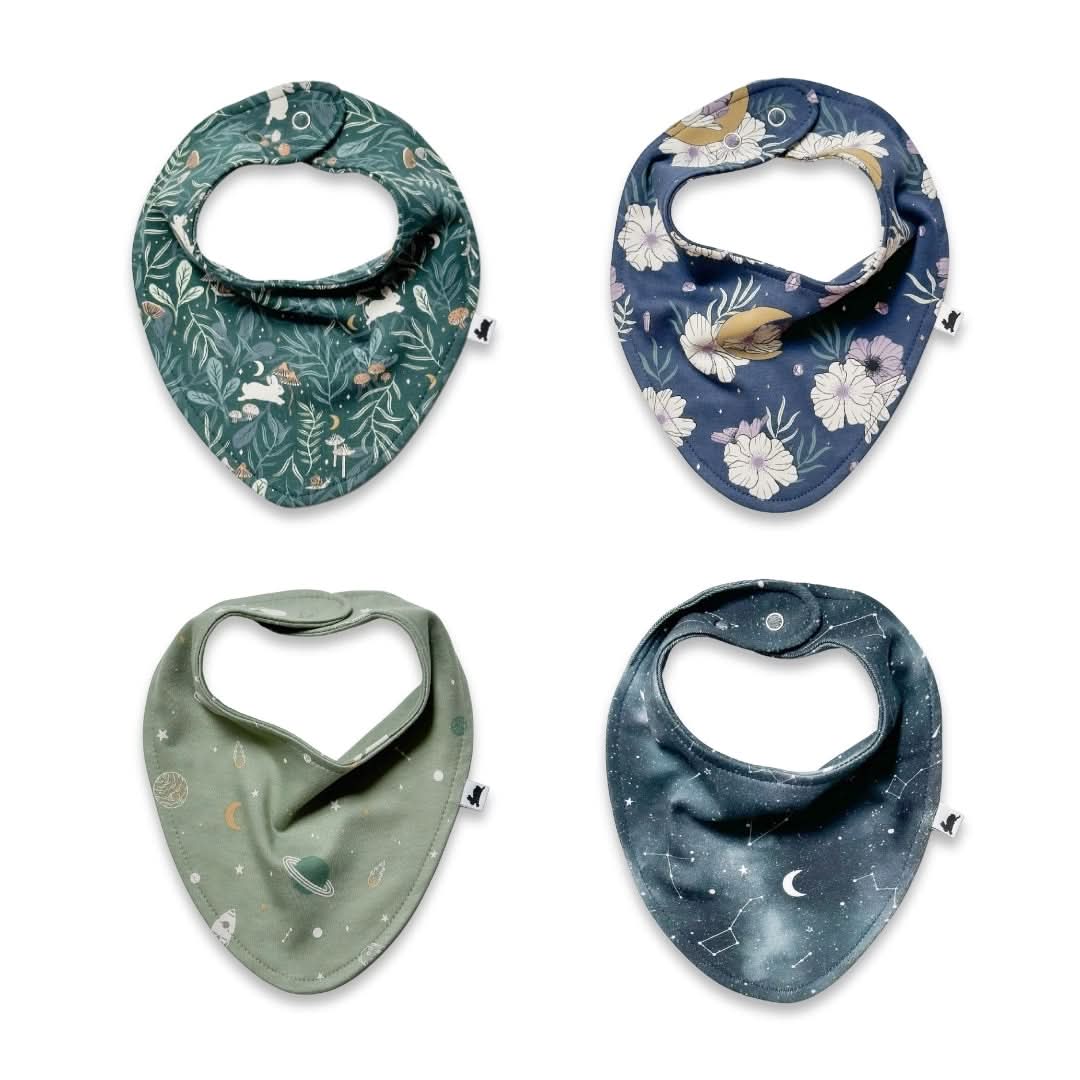 Bamboo Baby Bib | Celestial Floral