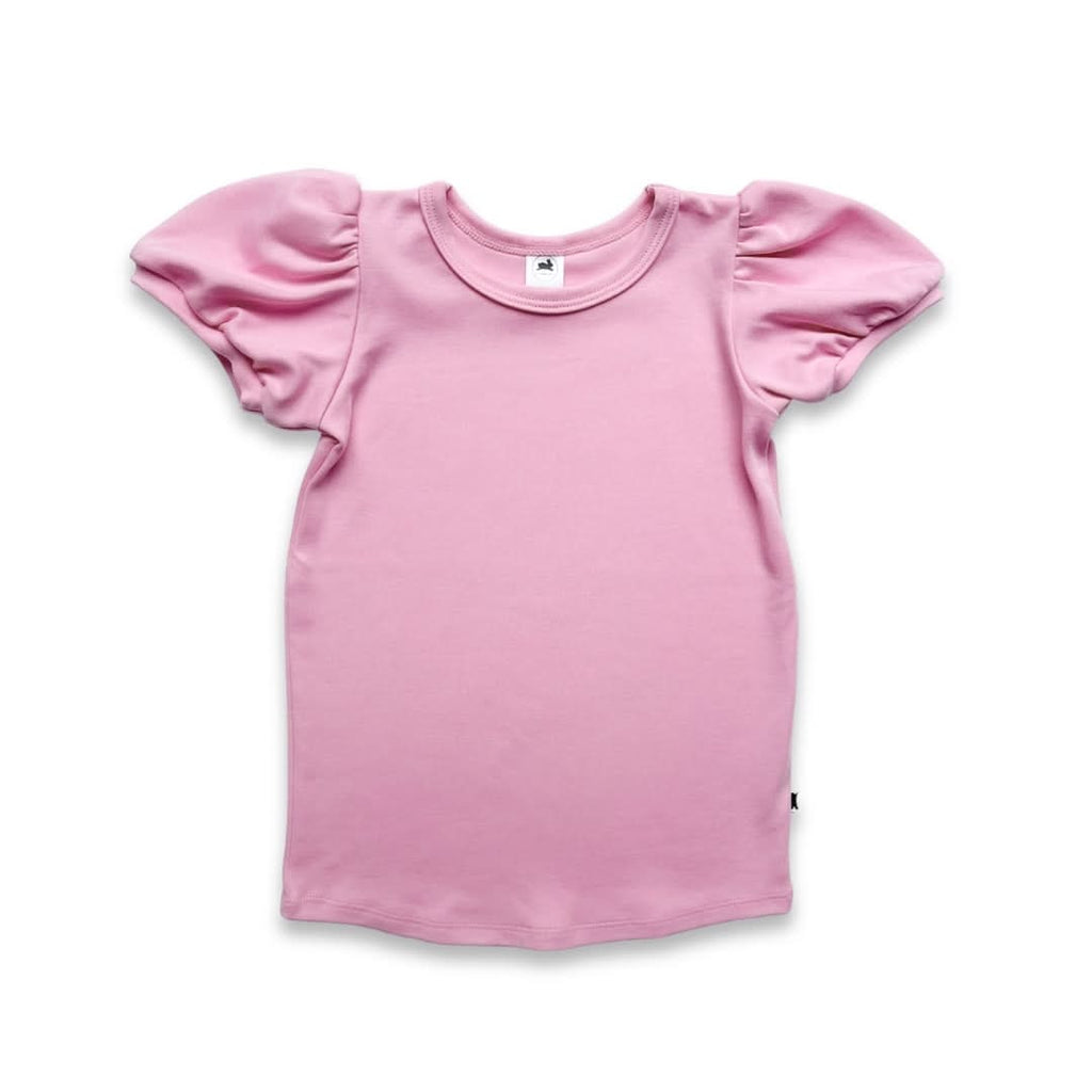 Kids Bamboo Puffed Sleeve T-Shirt | Cream