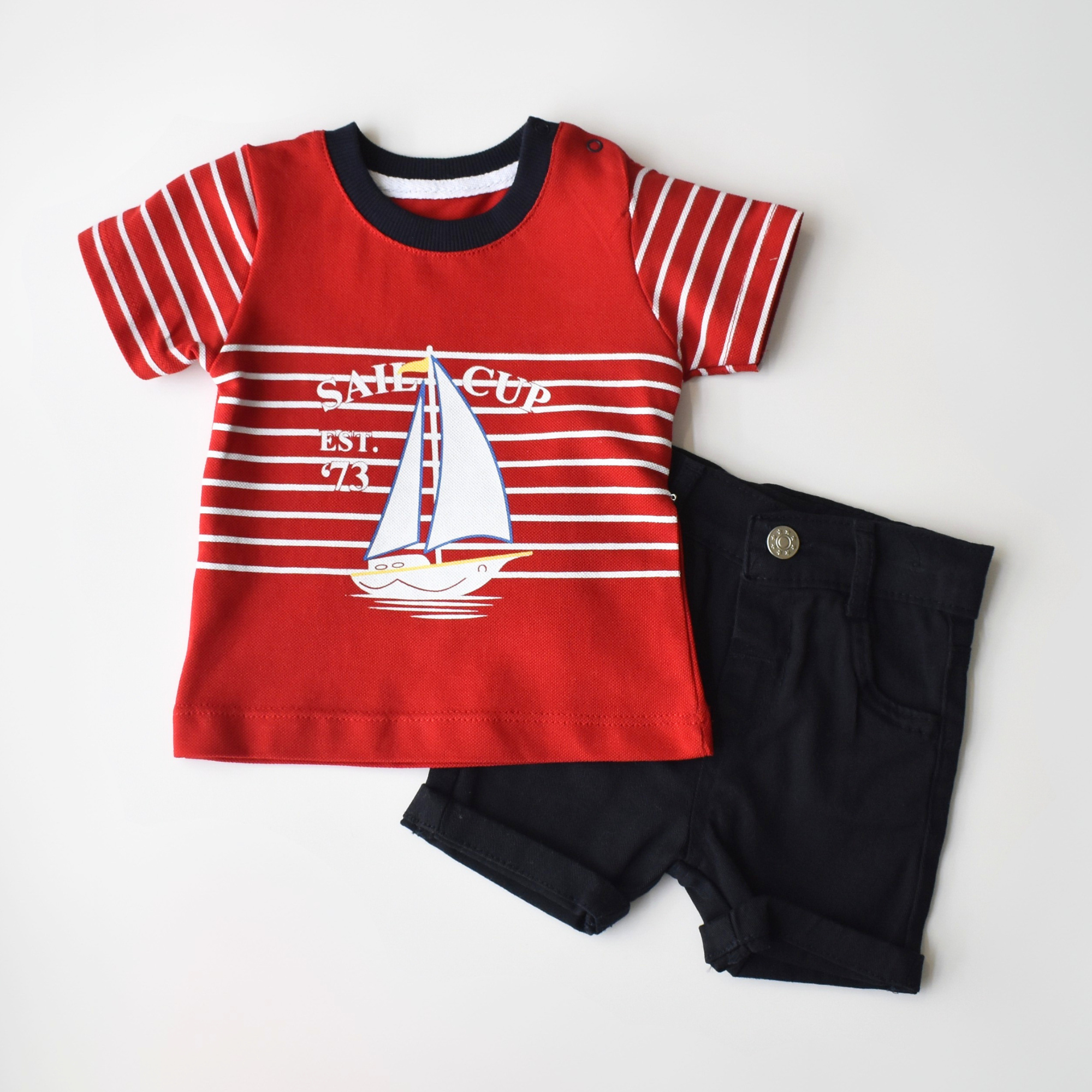 Sail Cup Casual Short Set