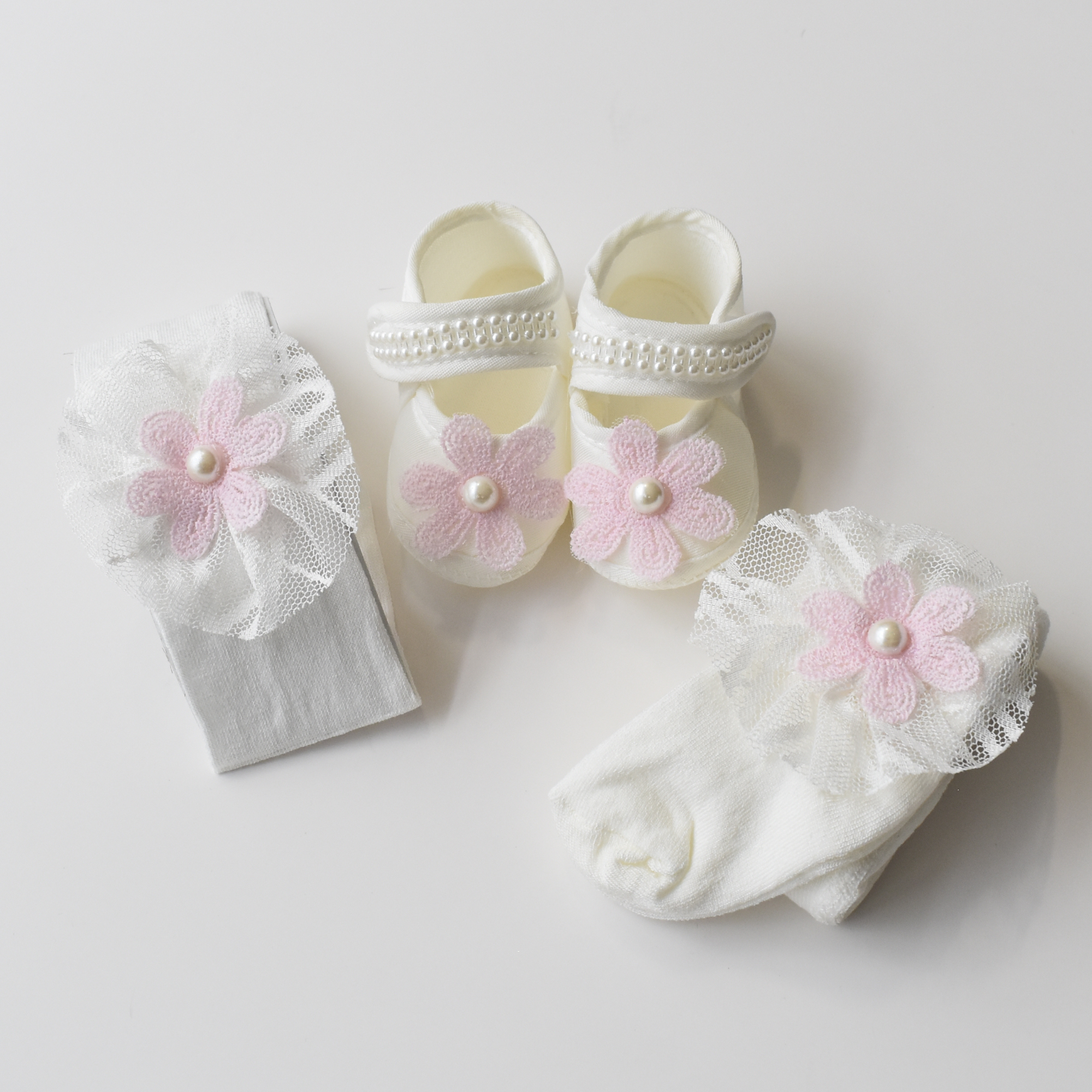 Baby Floral Pearl Set