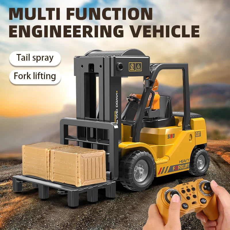 2.4GHz RC Forklift Truck Engineering Vehicle for Kids
