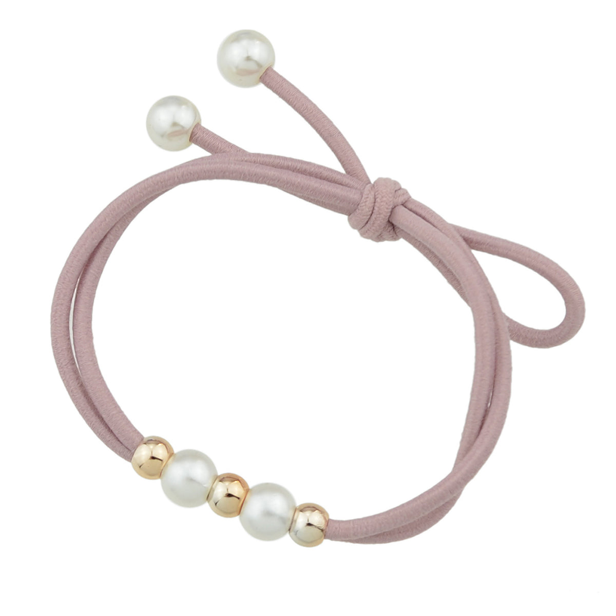 Pearl Metal Beads Elastic Bowknot Hair Ties Ropes Women Girls Hair Accessories