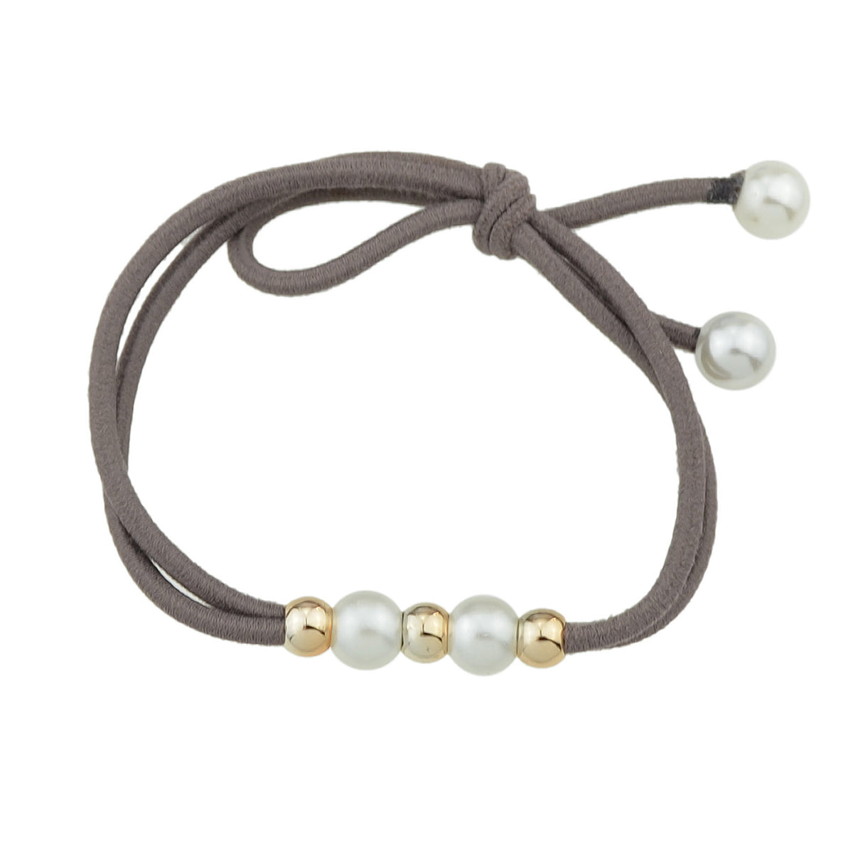 Pearl Metal Beads Elastic Bowknot Hair Ties Ropes Women Girls Hair Accessories