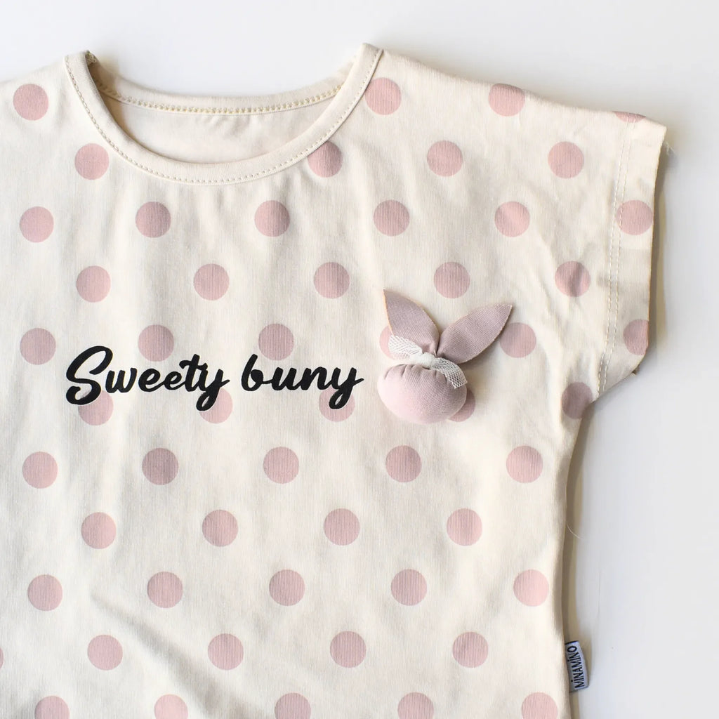 Dotted Charm Girls Casual Set