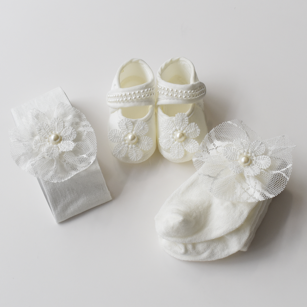 Baby Floral Pearl Set