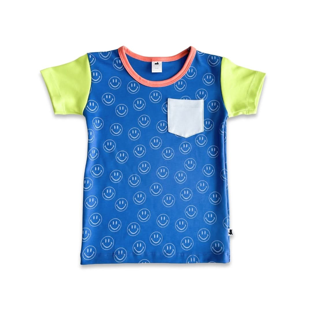 Baby/Kids' Bamboo Pocket T-Shirt | Market Veggies Cream