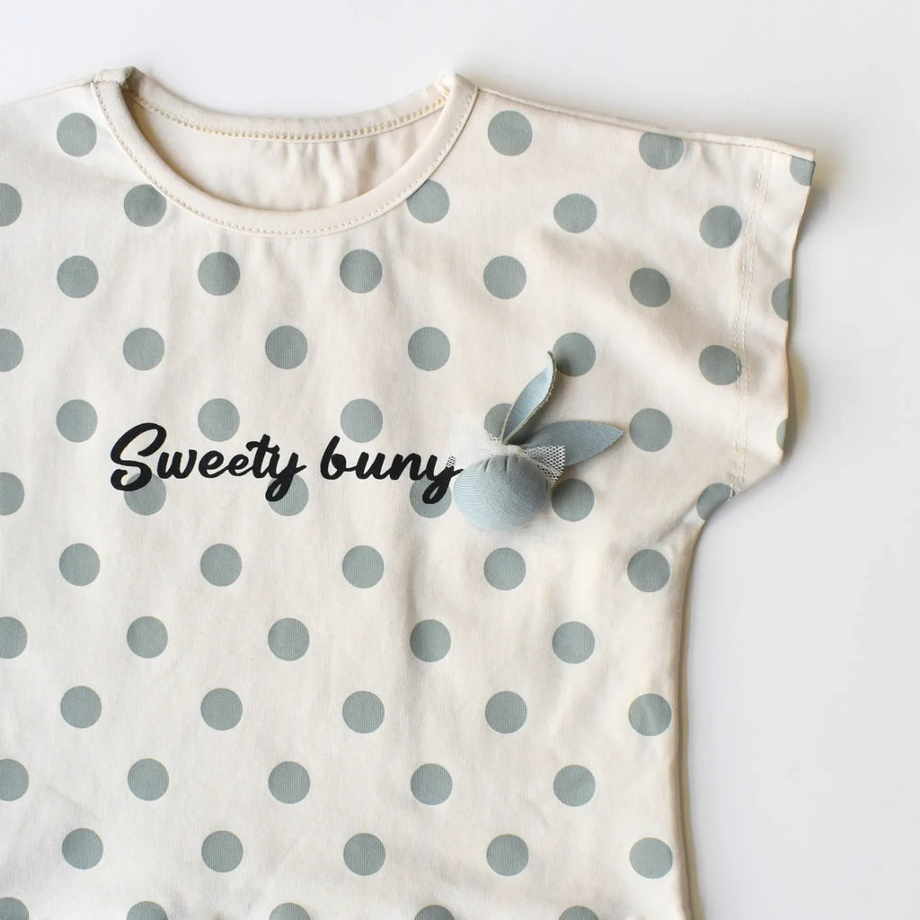 Dotted Charm Girls Casual Set