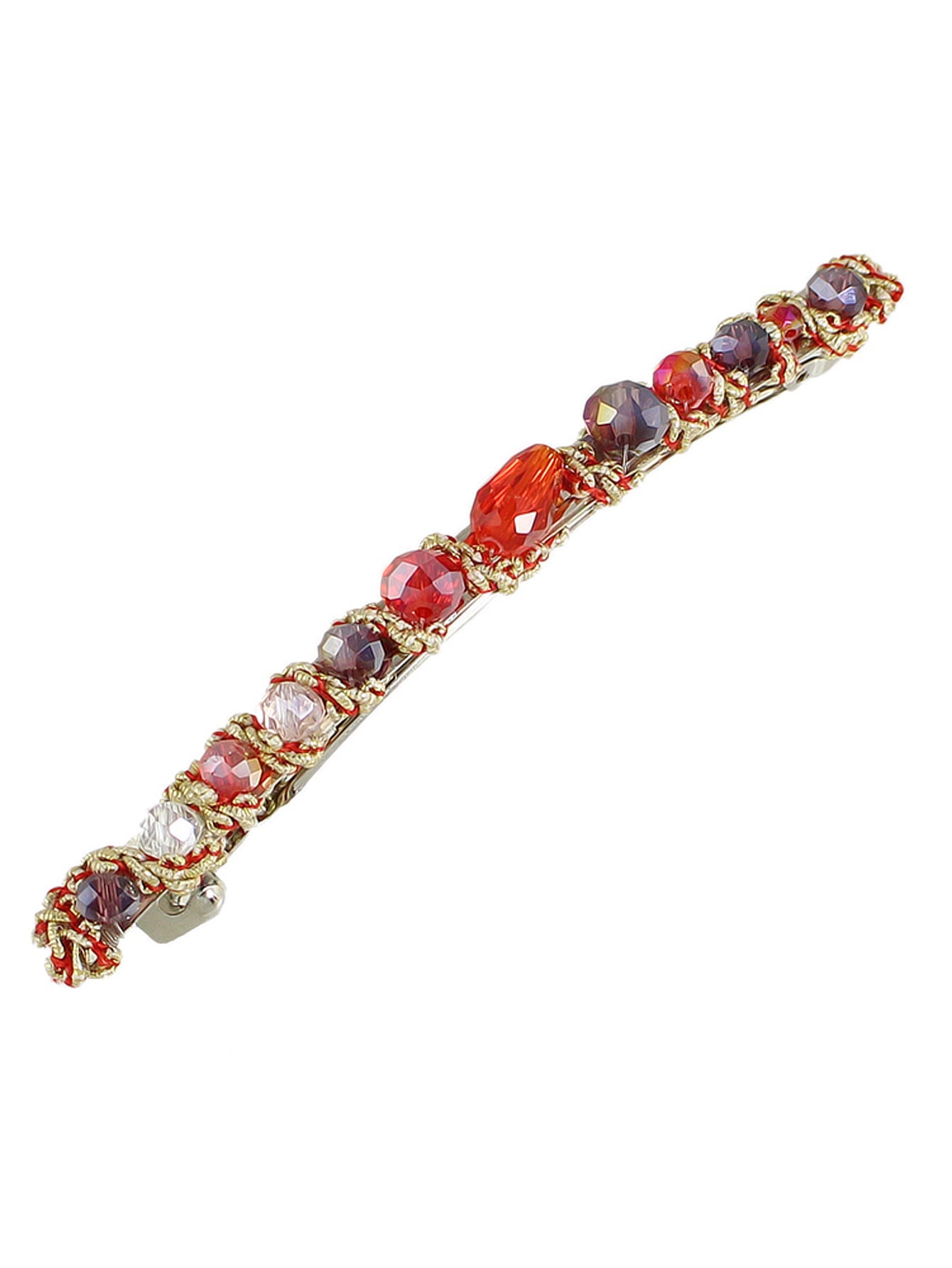 Luxury Handmade Colorful Acrylic Beads Hair Clips Barrette Girl Hair Accessories