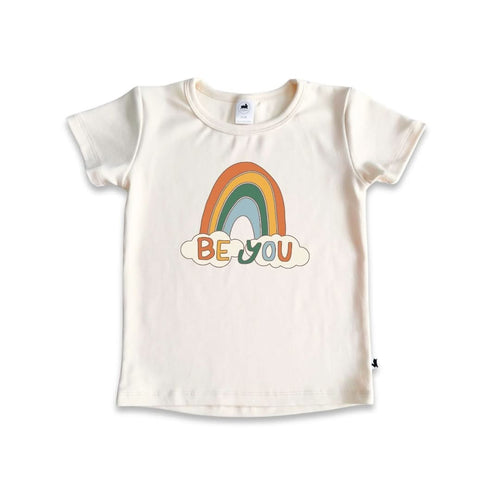 Baby/Kids Graphic Bamboo T-Shirt | "Be You" | Cream-0