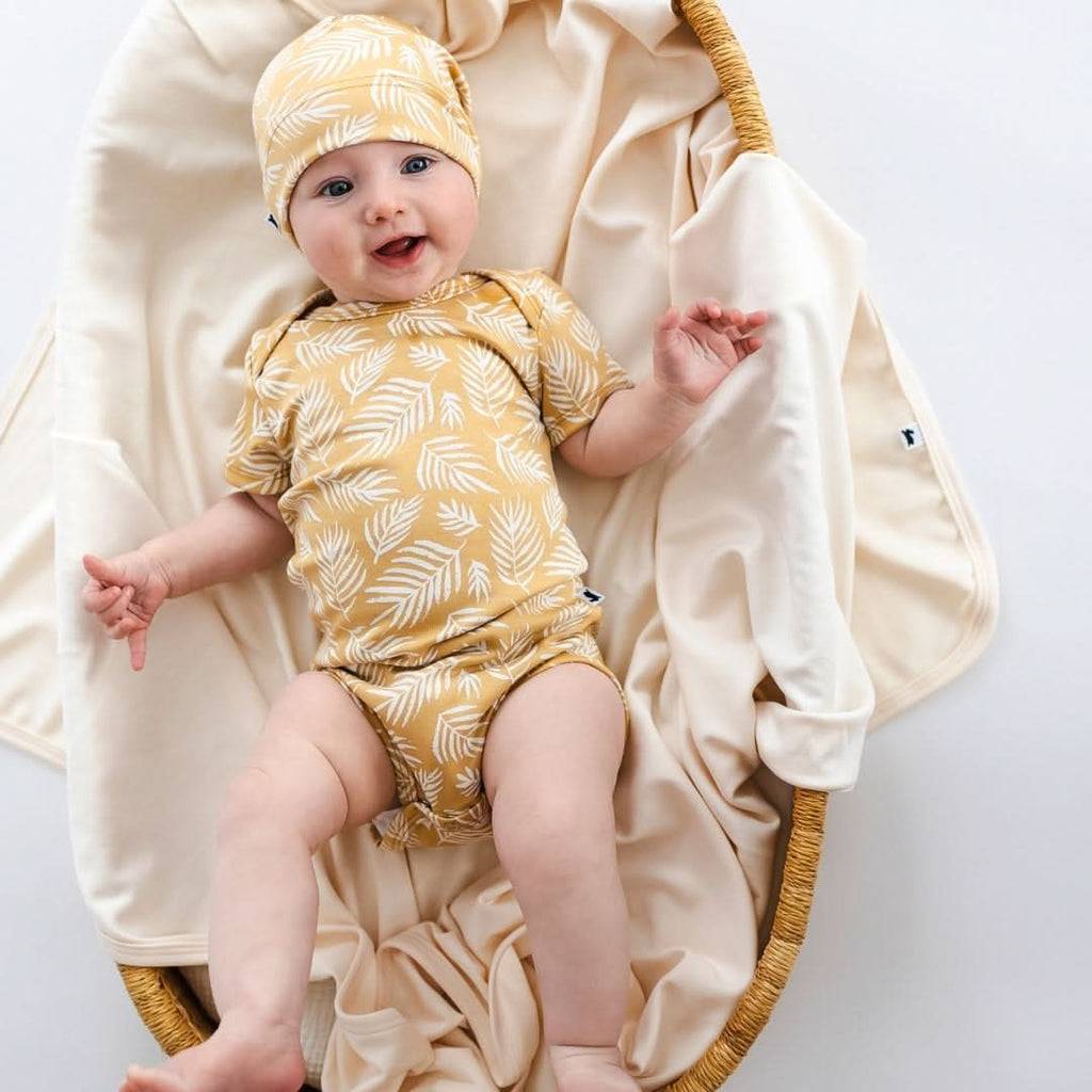 Baby Bamboo Onesie | Palm Fronds