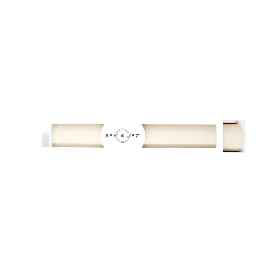 Vegan Leather Changing Mat | Ivory-3