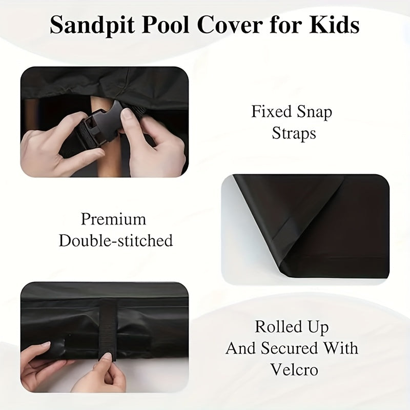 420D Sandbox Cover with Roof and Bench