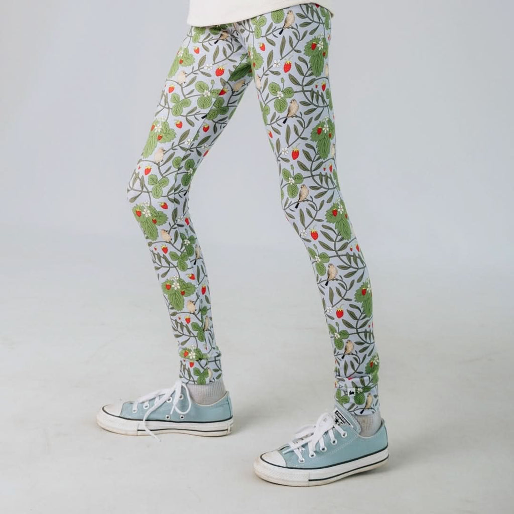 Youth Bamboo Leggings | Bison Plaid
