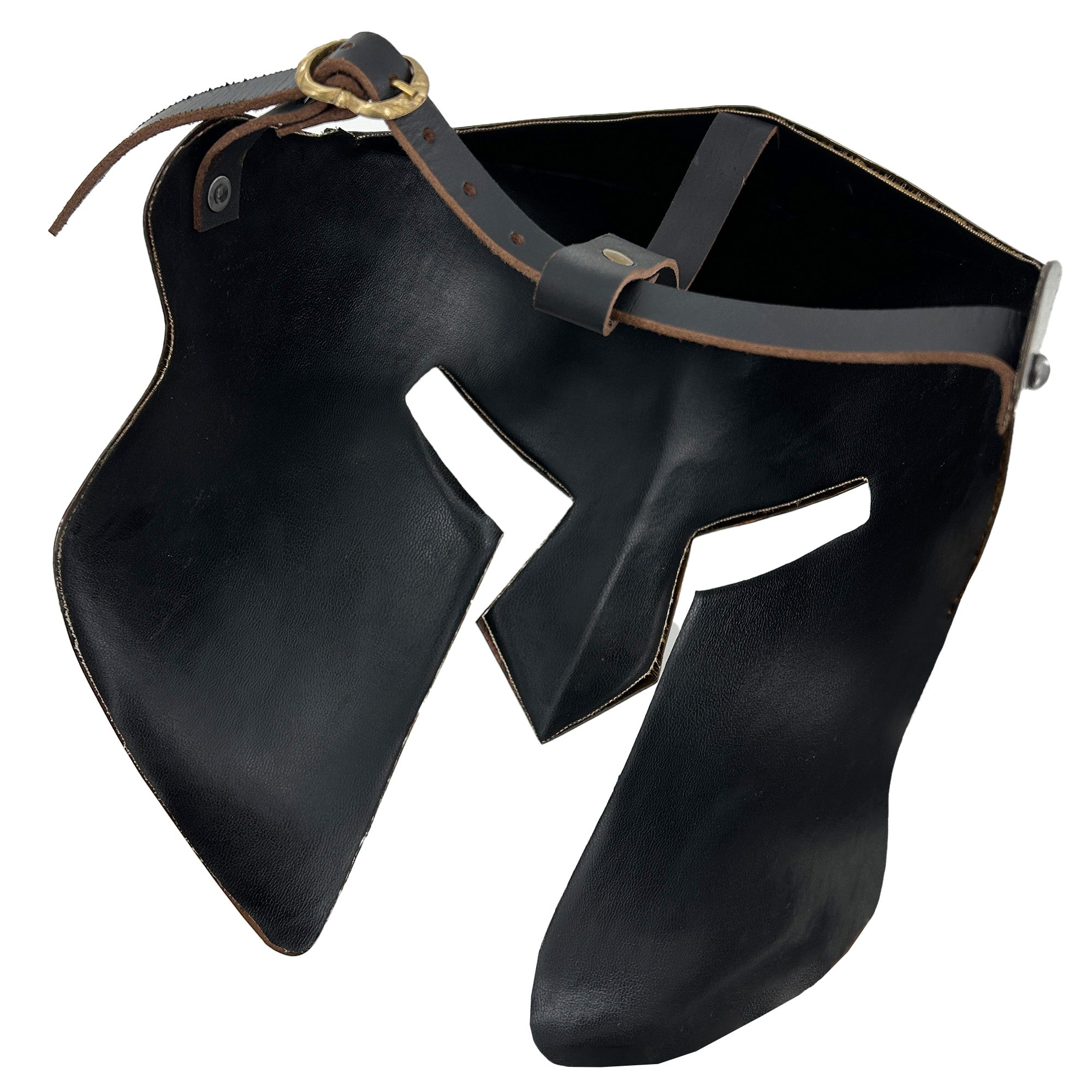 Ancient Greek Copper Spartan Battle Mask