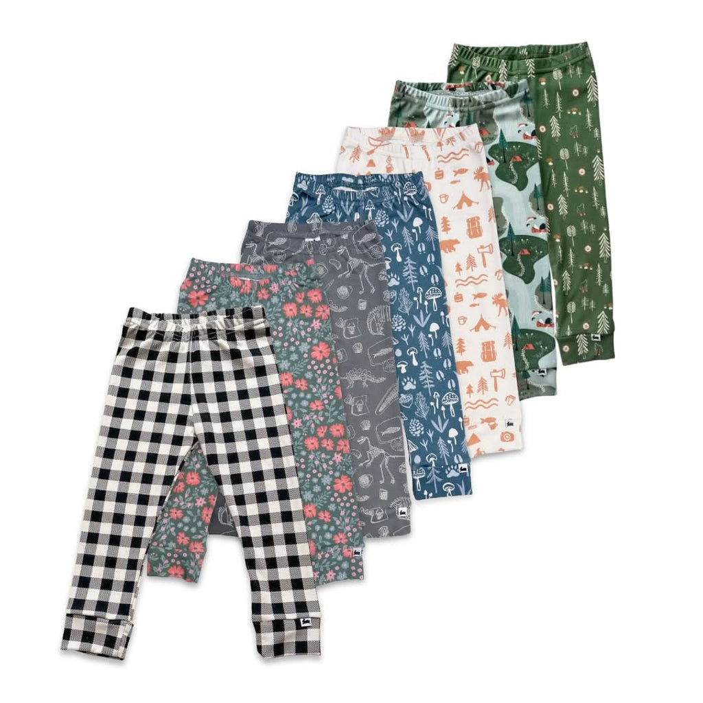 Baby Bamboo Leggings | Eucalyptus Gingham