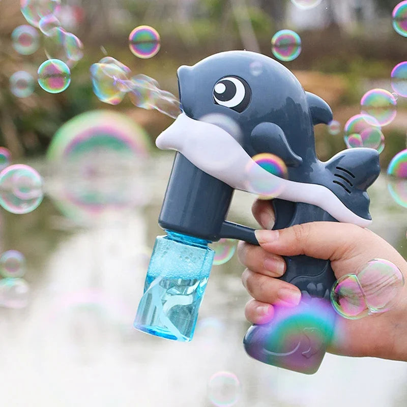 Bubble Gun Electric Automatic Cute Bubbles Machine for Kids