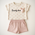 Dotted Charm Girls Casual Set