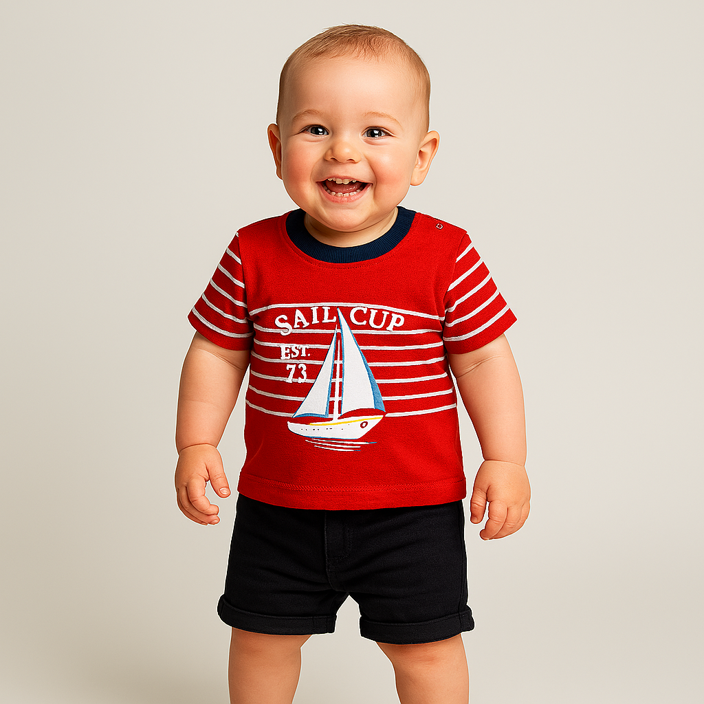 Sail Cup Casual Short Set