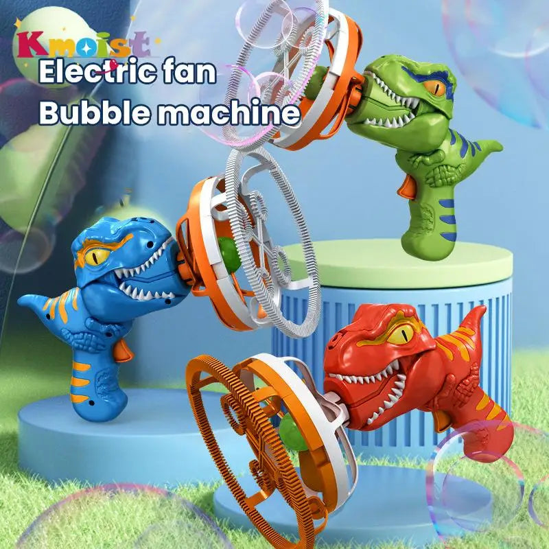 Dinosaur Bubble Gun Toy - 2 In 1 Electric Bubbles For Kids