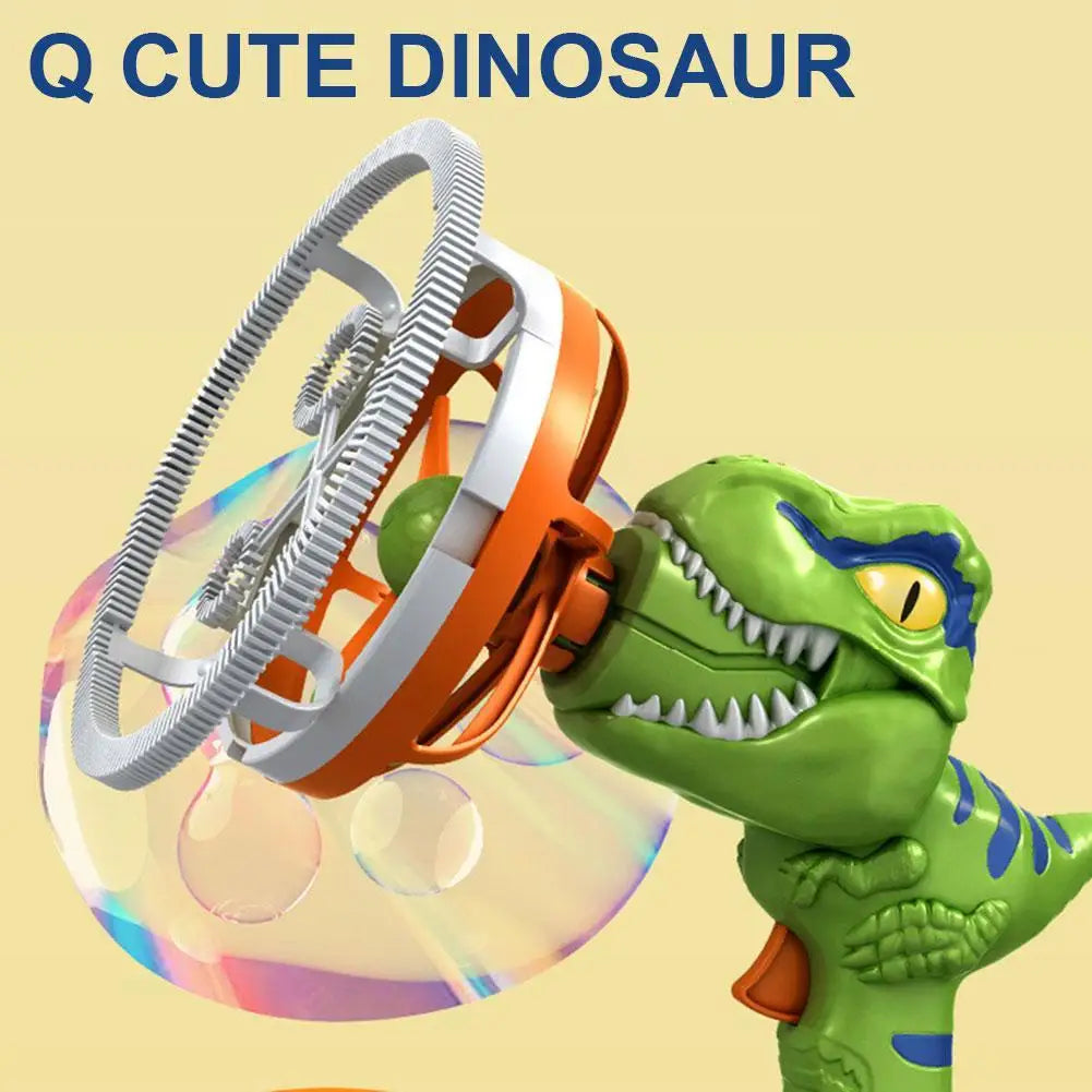 Dinosaur Bubble Gun Toy - 2 In 1 Electric Bubbles For Kids
