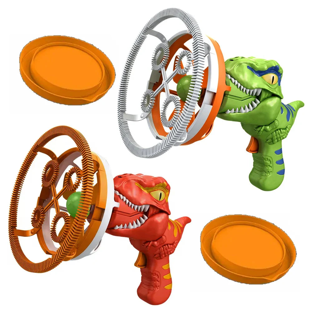 Dinosaur Bubble Gun Toy - 2 In 1 Electric Bubbles For Kids