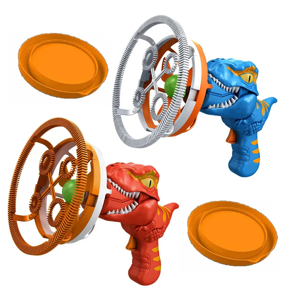 Dinosaur Bubble Gun Toy - 2 In 1 Electric Bubbles For Kids