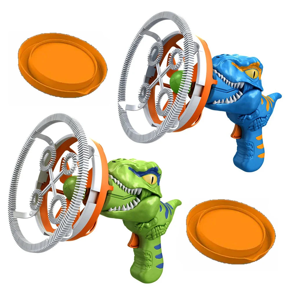 Dinosaur Bubble Gun Toy - 2 In 1 Electric Bubbles For Kids