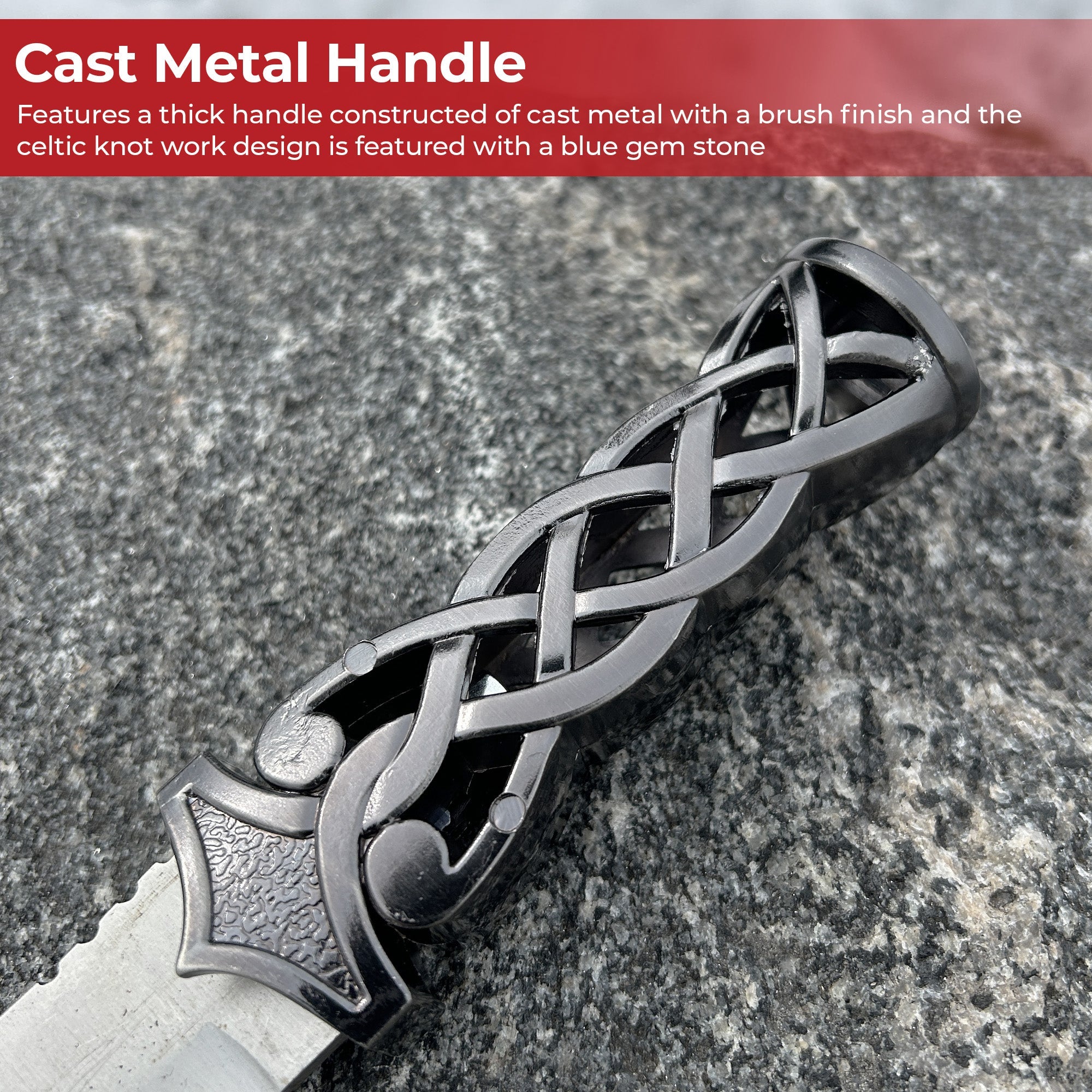 Endless Gaelic Knot Sgain Dubhs Dagger