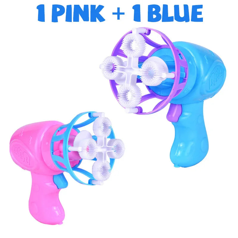Electric Bubble Gun Dinosaur Bubble Machine for Kids Gift