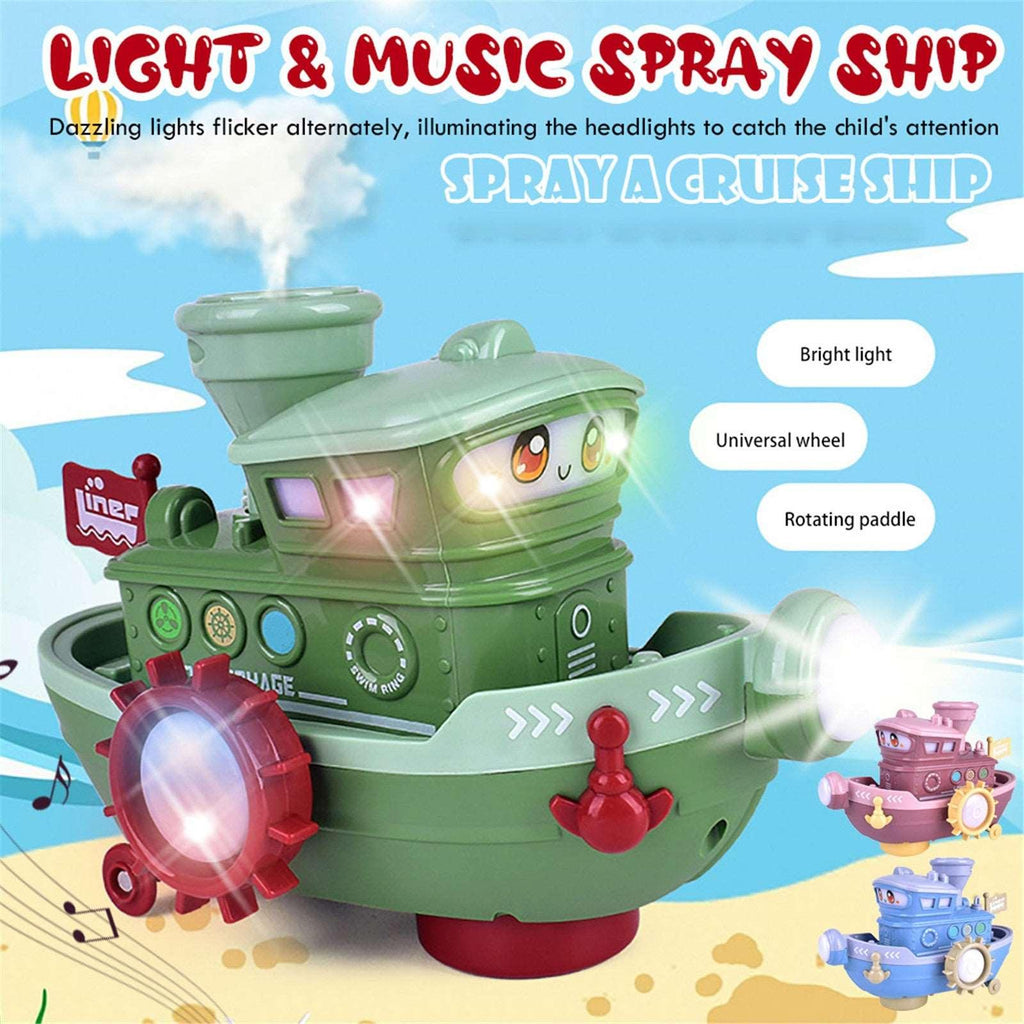 Electric Water Adventure Ship Toy for Kids - Splash & Play Fun!