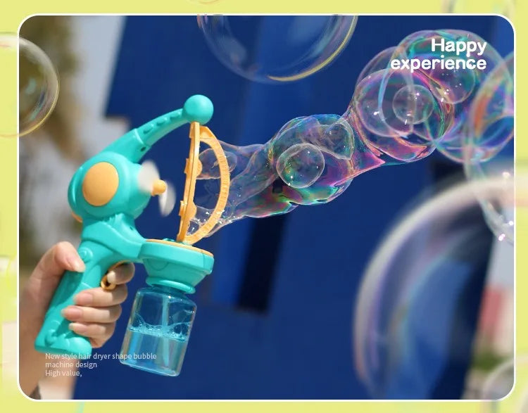 Fully Automatic Bubble Machine Rocket Soap Bubble Gun Pack