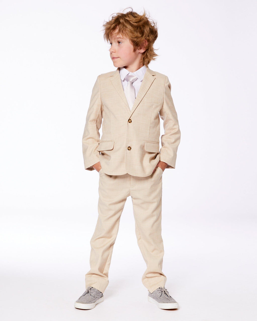 Slant Pocket Pants Light Taupe