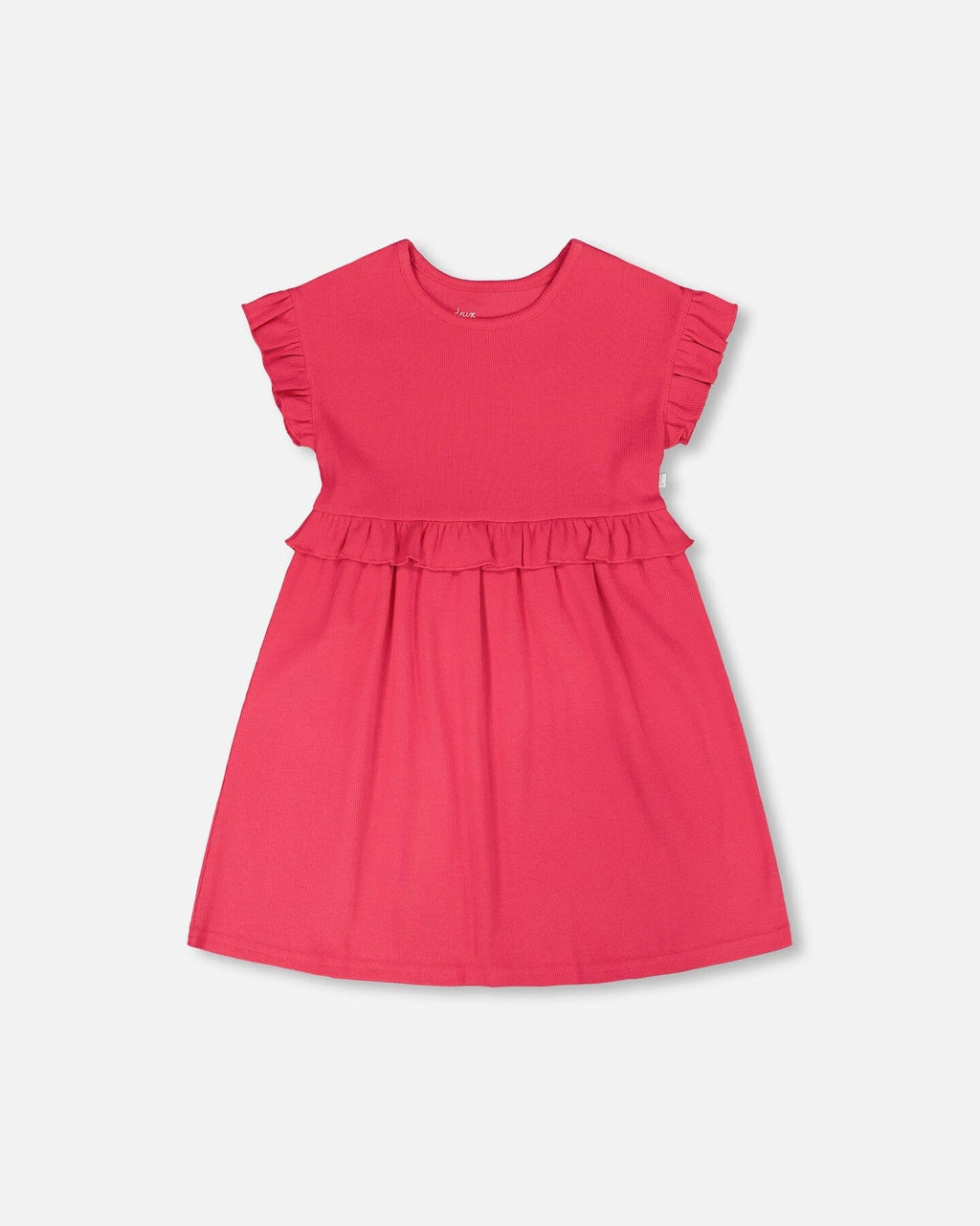 Cotton Rib Dress Pink