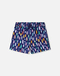 Boardshorts Blue Surfboard Print