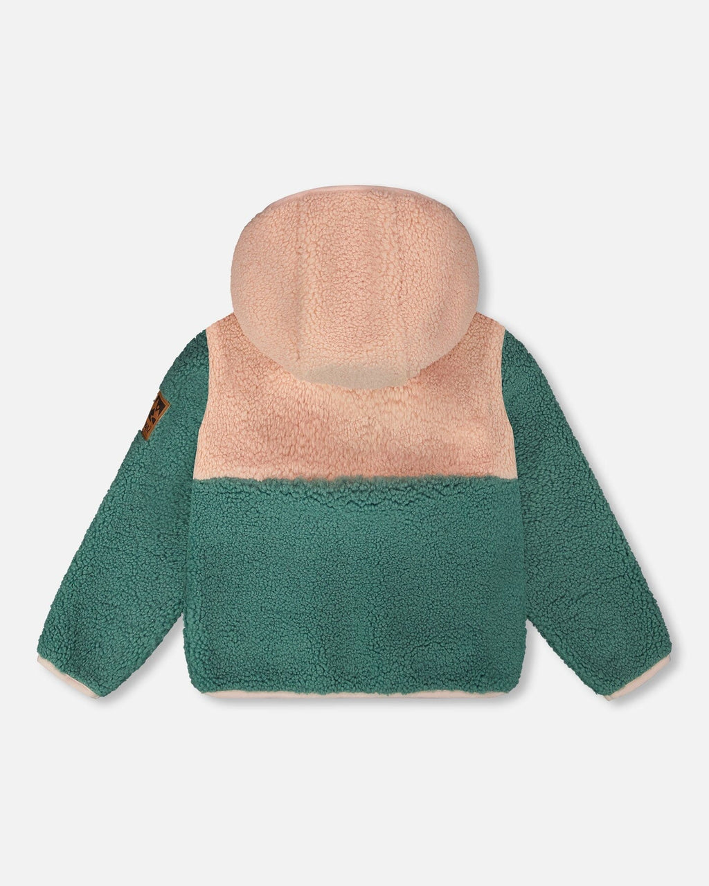 Sherpa Jacket Light Pink Colorblock