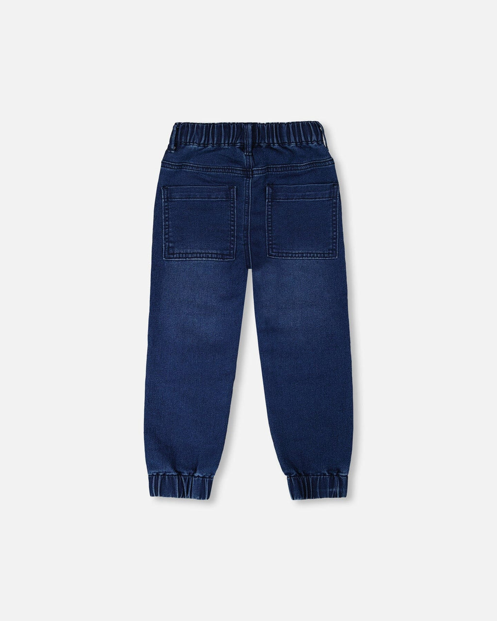 Stretch French Terry Denim Jogger Navy Blue