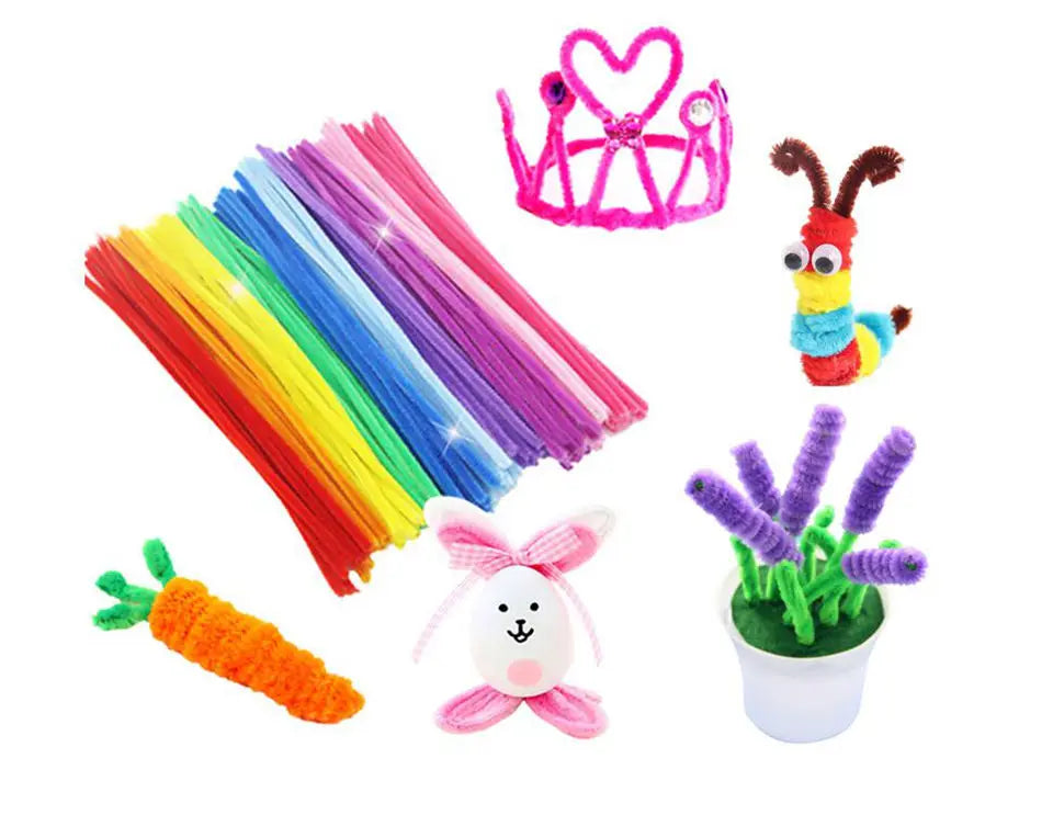 Kids Craft Set: Colorful Pompom Toy