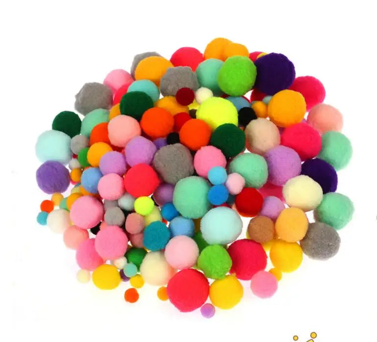 Kids Craft Set: Colorful Pompom Toy