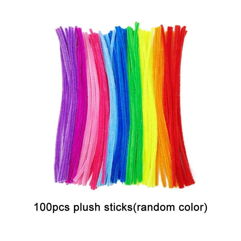 Kids Craft Set: Colorful Pompom Toy