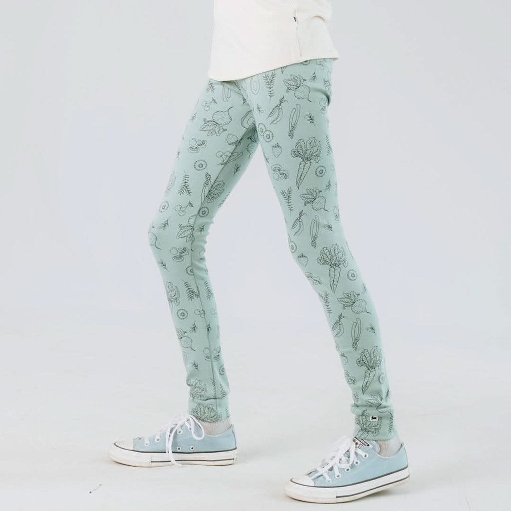 Youth Bamboo Leggings | Bison Plaid