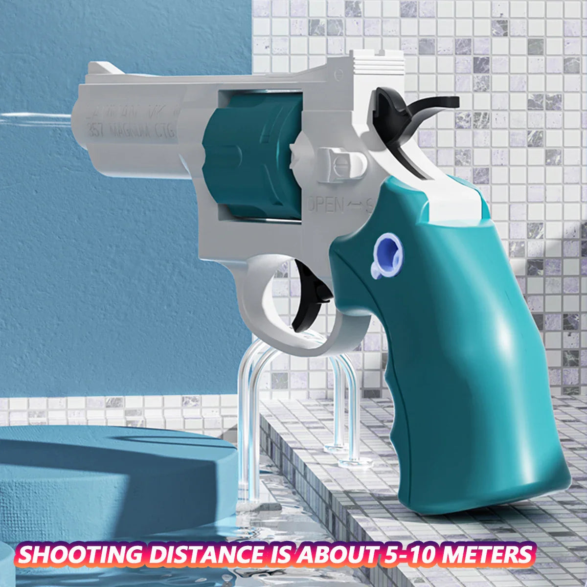 NNEOBA Revolver Water Gun Toy for Kids