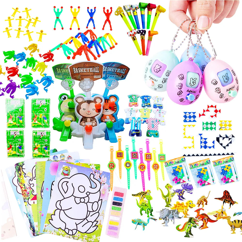 124-Piece Cartoon Plastic Party Favor Combo Set