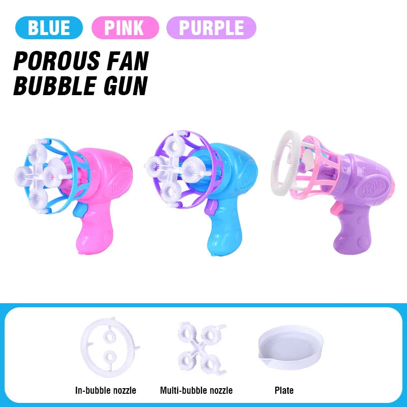 Soap Bubbles Bubble Gun Blowing Machine For Kids Play