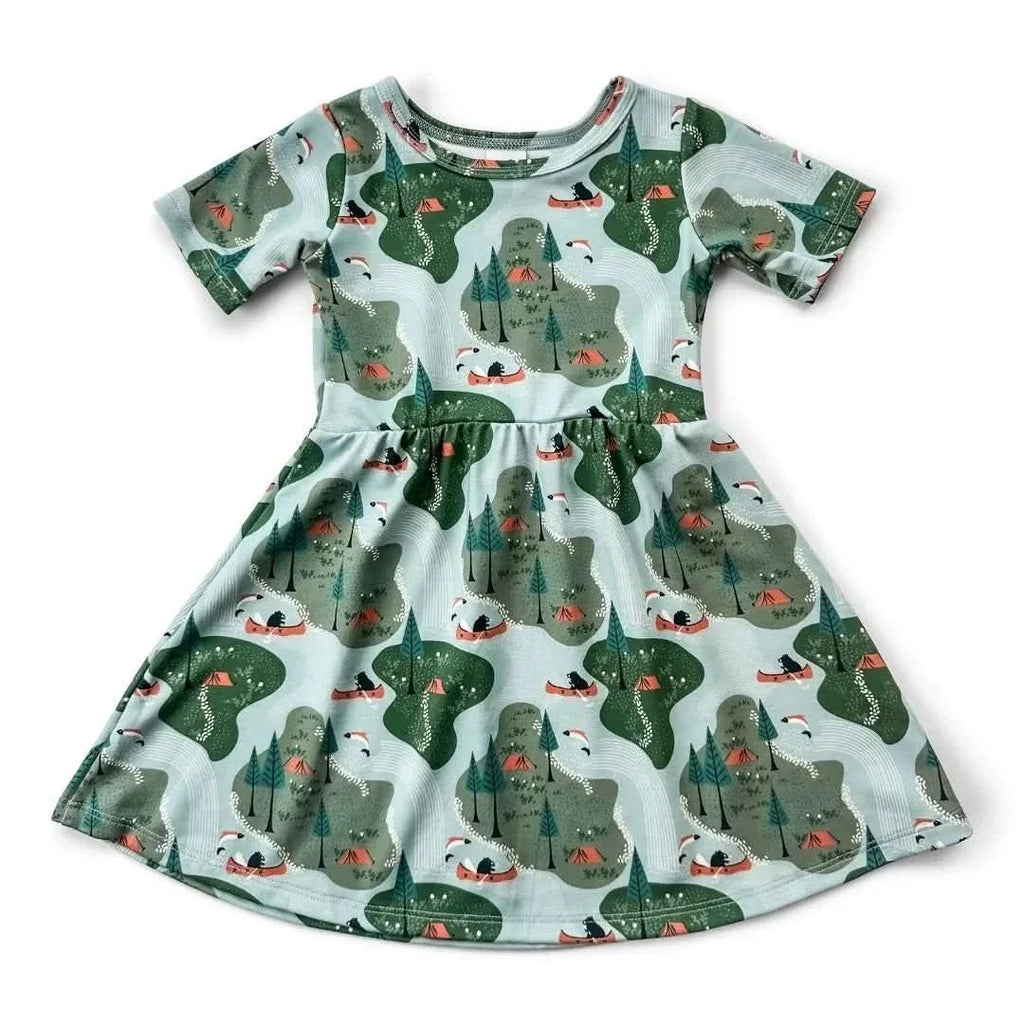 Baby/Kids' Bamboo Daphne Dress | Watercolour Floral