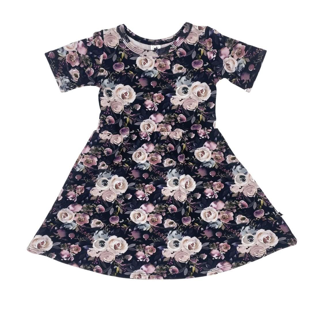 Baby/Kids' Bamboo Daphne Dress | Watercolour Floral